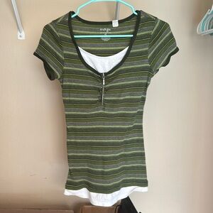 Energie Green Striped Top (XL)